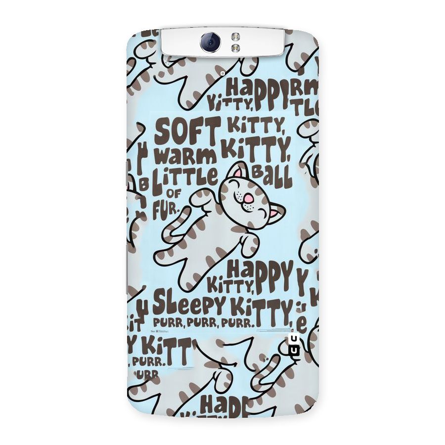 Kitty Pattern Back Case for Oppo N1