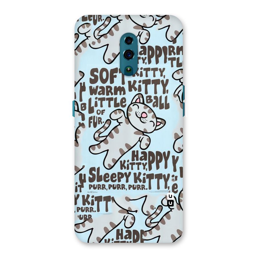 Kitty Pattern Back Case for Oppo Reno