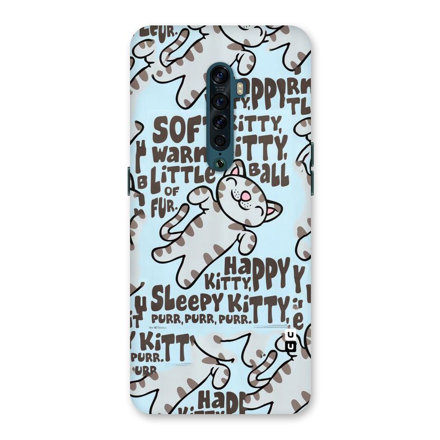 Kitty Pattern Back Case for Oppo Reno2