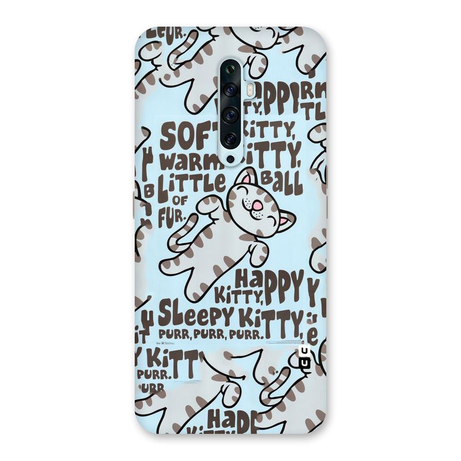 Kitty Pattern Back Case for Oppo Reno2 F
