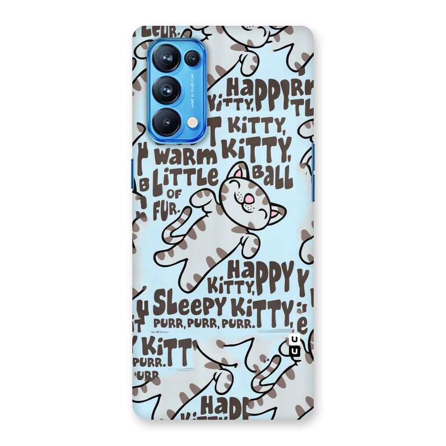 Kitty Pattern Back Case for Oppo Reno5 Pro 5G