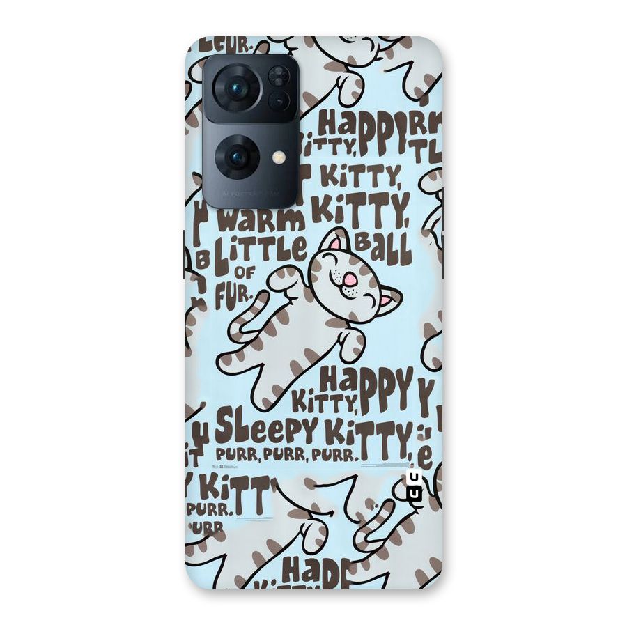 Kitty Pattern Back Case for Oppo Reno7 Pro 5G