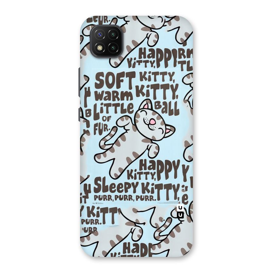 Kitty Pattern Back Case for Poco C3