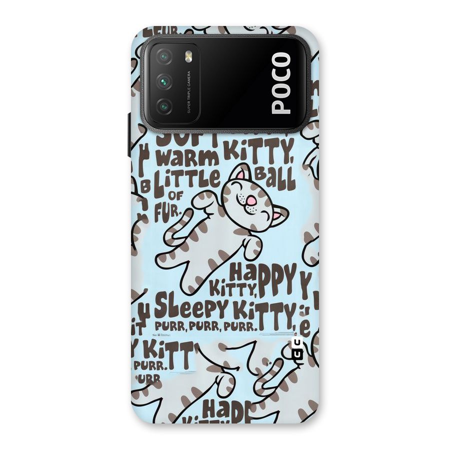 Kitty Pattern Back Case for Poco M3