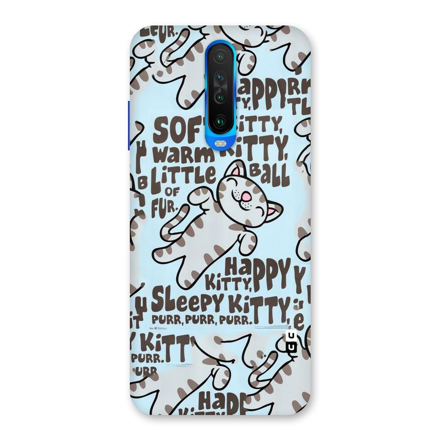 Kitty Pattern Back Case for Poco X2