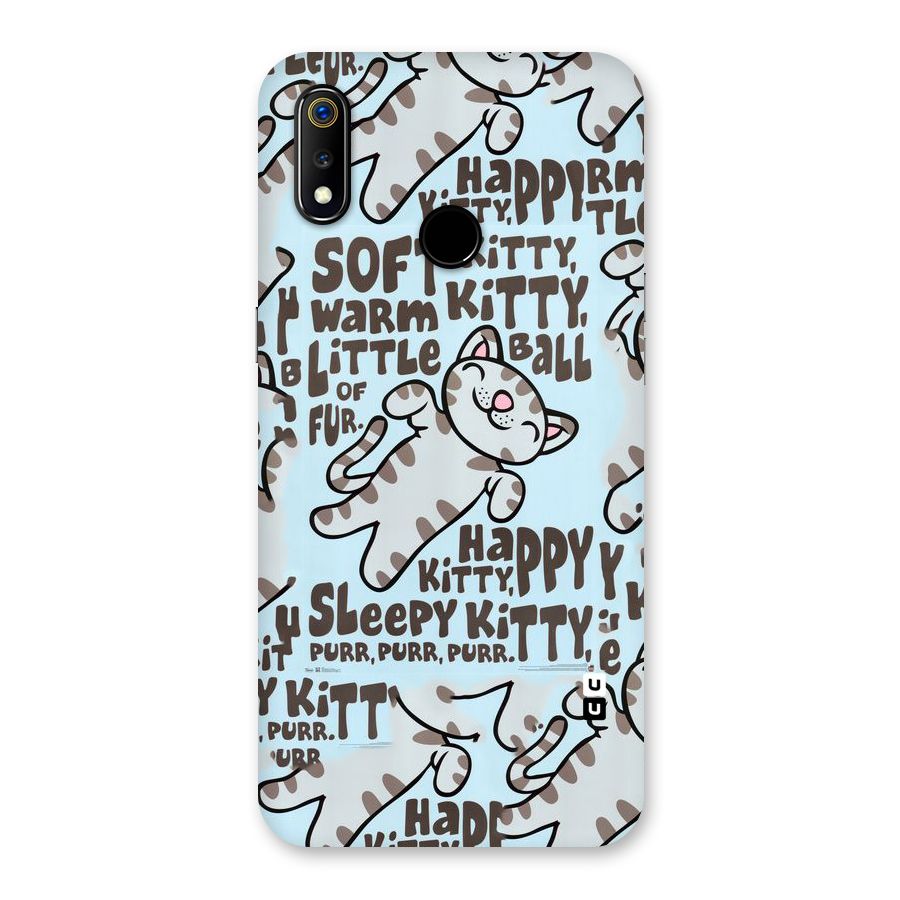 Kitty Pattern Back Case for Realme 3