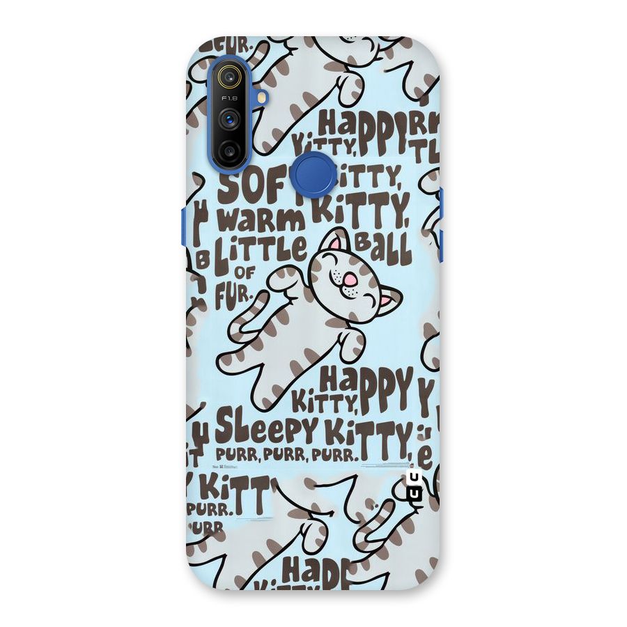 Kitty Pattern Back Case for Realme Narzo 10A