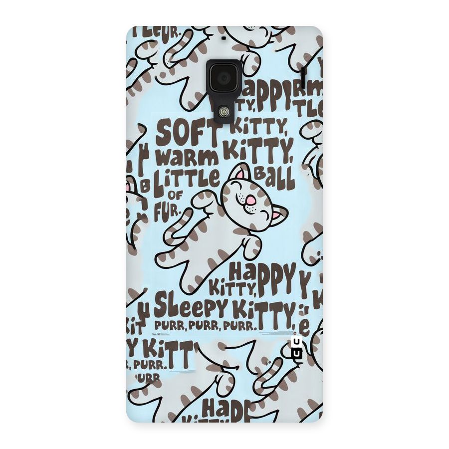 Kitty Pattern Back Case for Redmi 1S