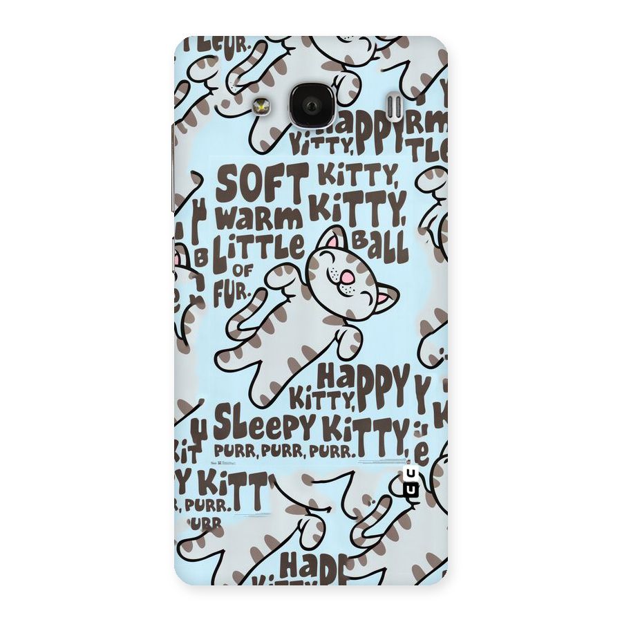Kitty Pattern Back Case for Redmi 2s