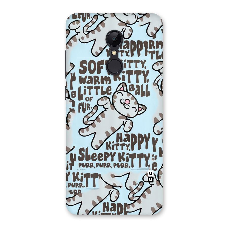 Kitty Pattern Back Case for Redmi 5