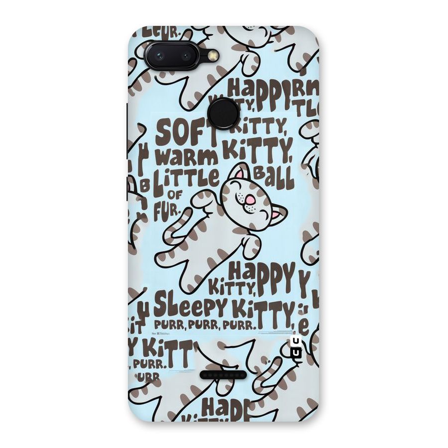 Kitty Pattern Back Case for Redmi 6