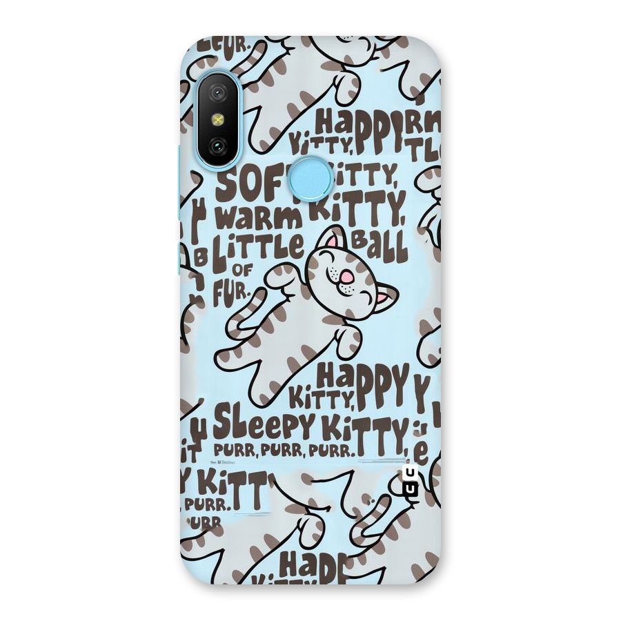 Kitty Pattern Back Case for Redmi 6 Pro