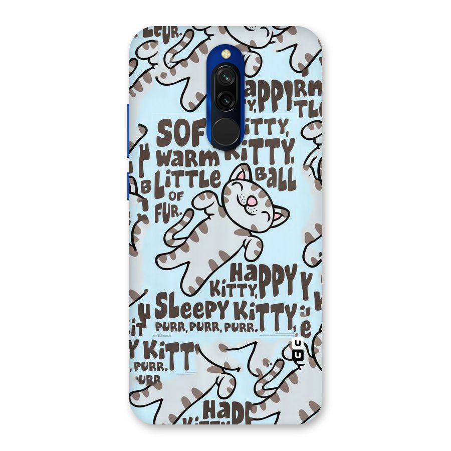 Kitty Pattern Back Case for Redmi 8