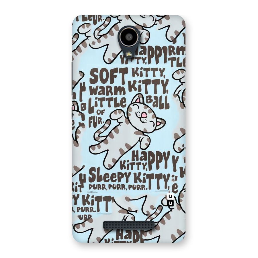 Kitty Pattern Back Case for Redmi Note 2