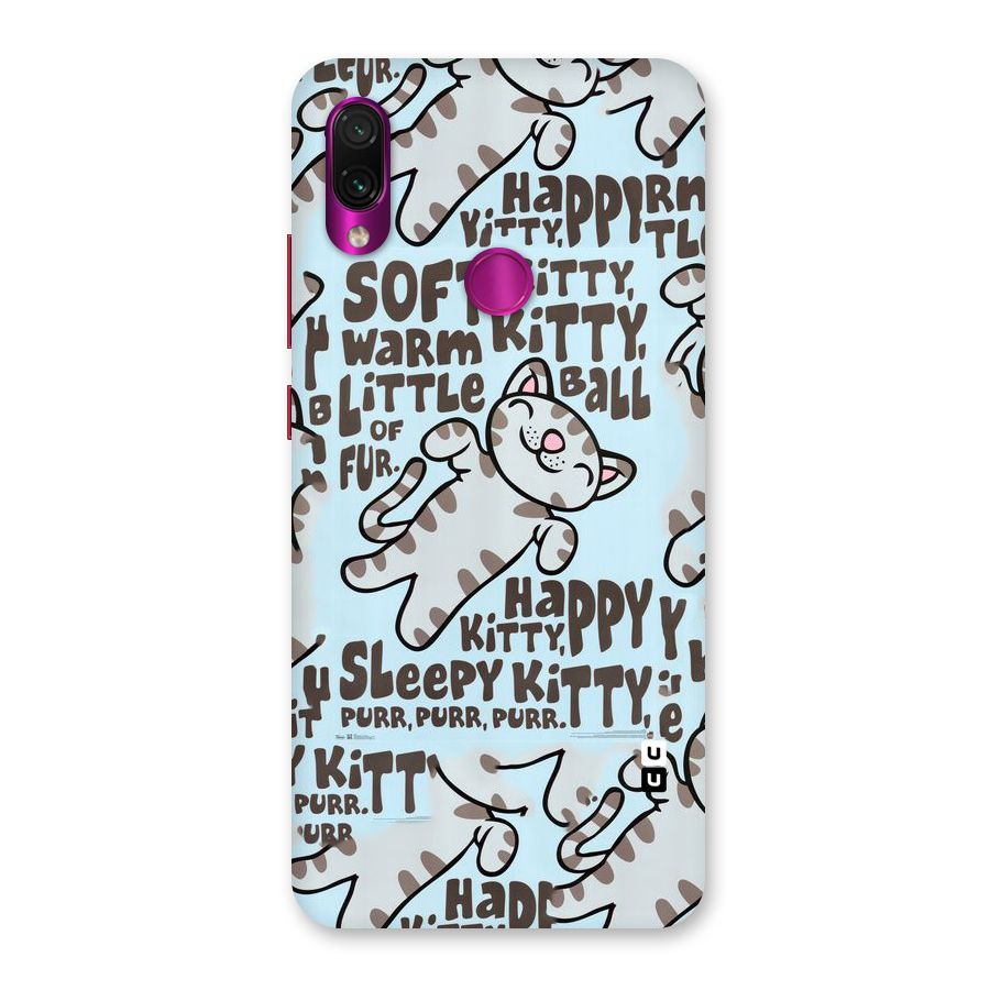 Kitty Pattern Back Case for Redmi Note 7 Pro