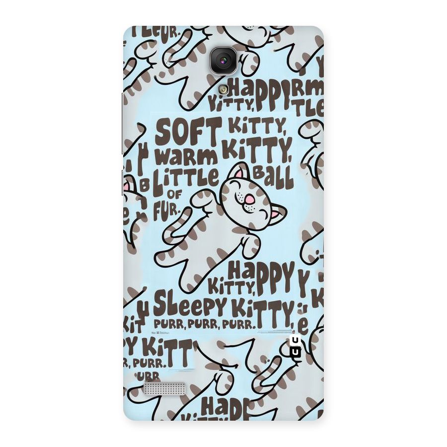 Kitty Pattern Back Case for Redmi Note Prime