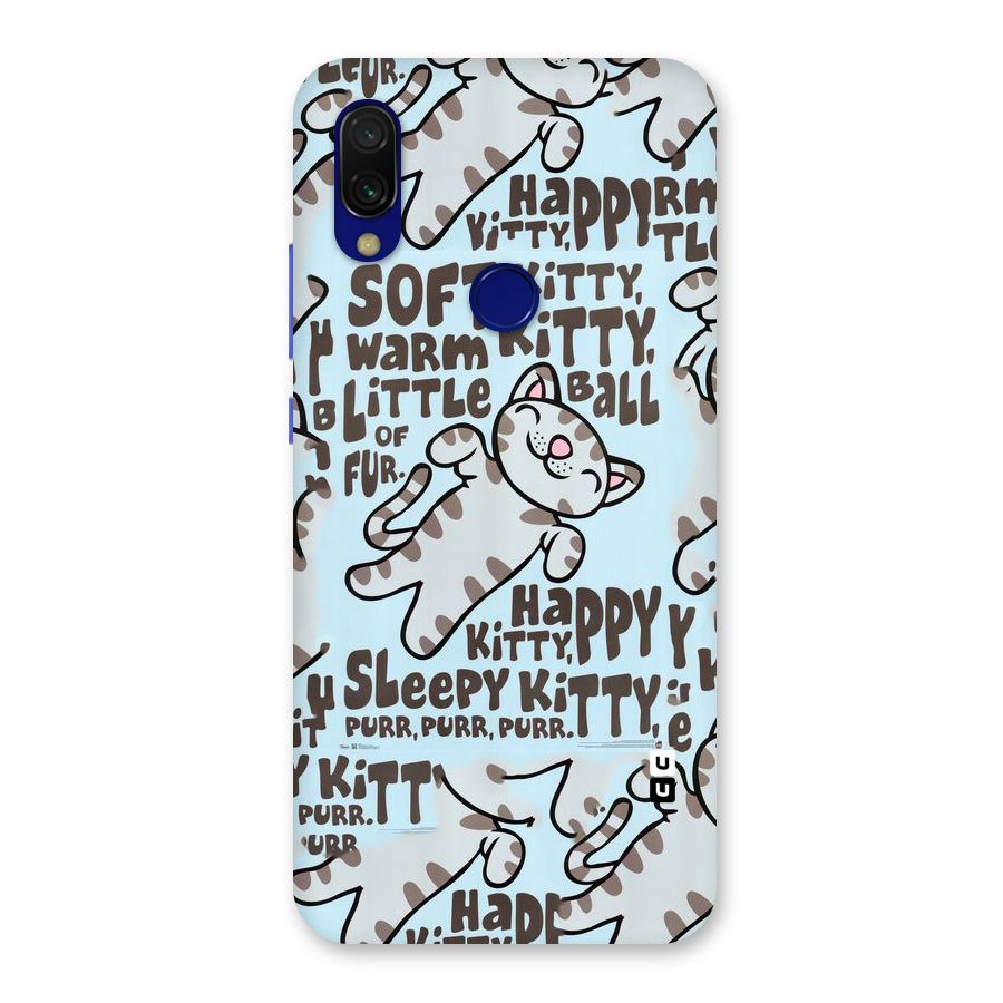 Kitty Pattern Back Case for Redmi Y3