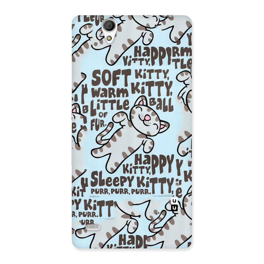 Kitty Pattern Back Case for Sony Xperia C4