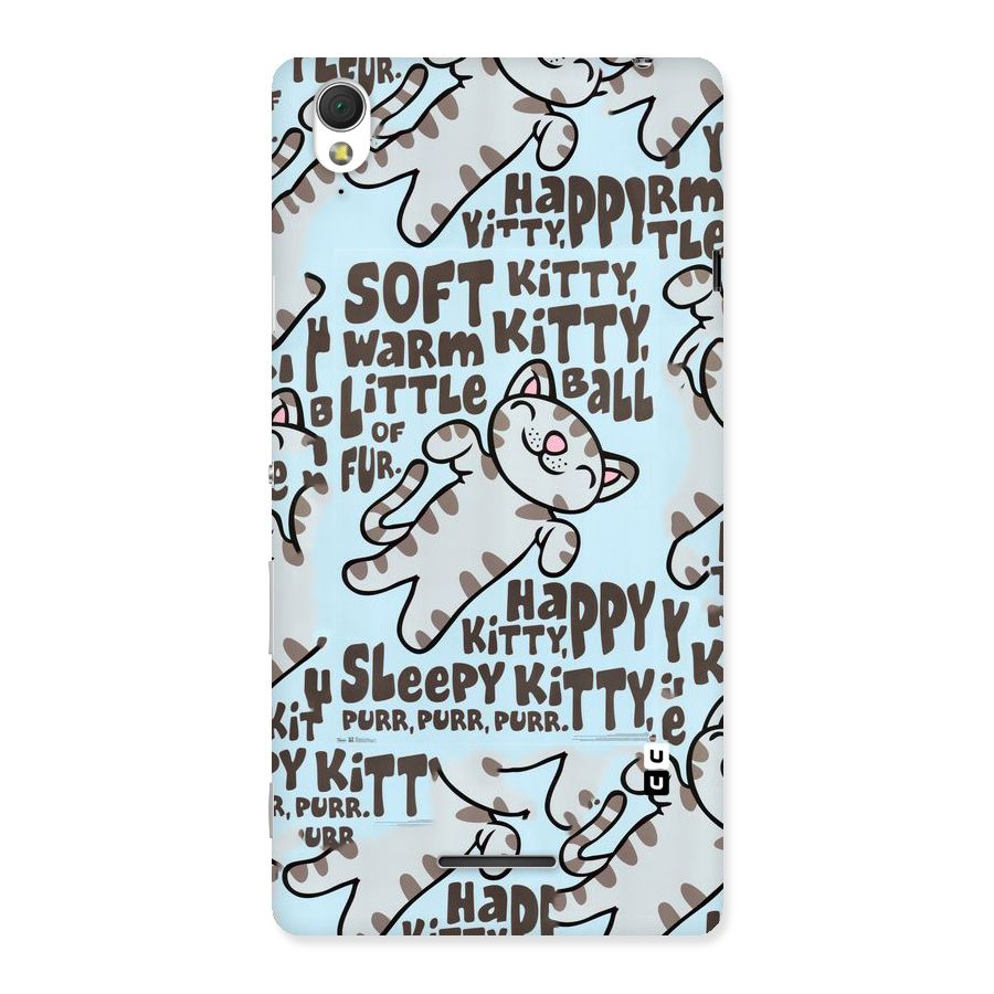Kitty Pattern Back Case for Sony Xperia T3