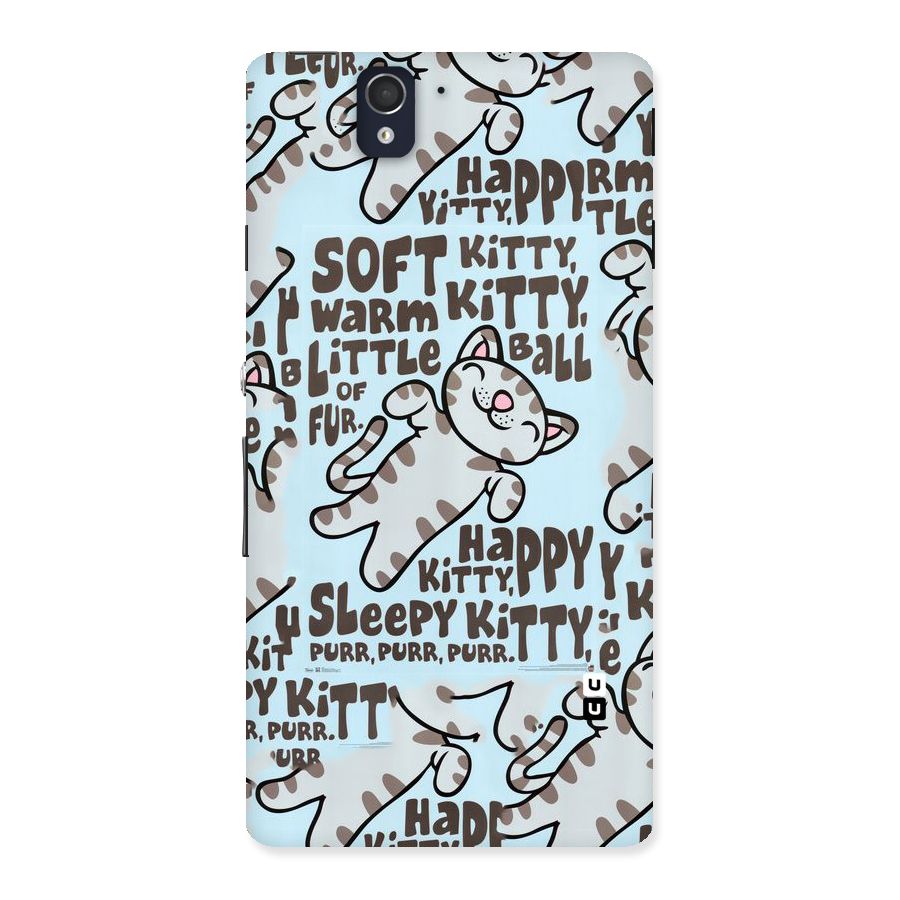 Kitty Pattern Back Case for Sony Xperia Z