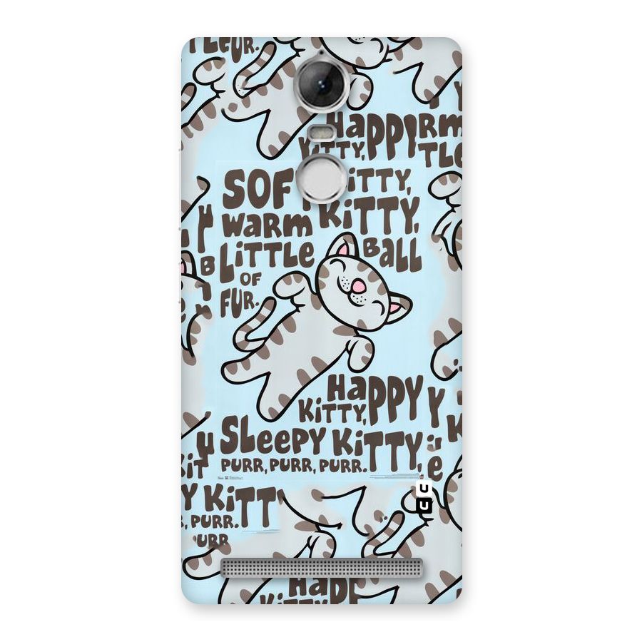 Kitty Pattern Back Case for Vibe K5 Note
