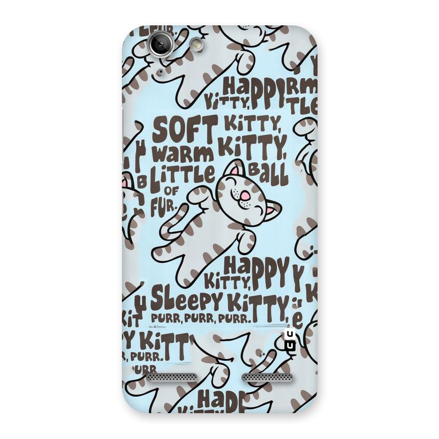 Kitty Pattern Back Case for Vibe K5 Plus