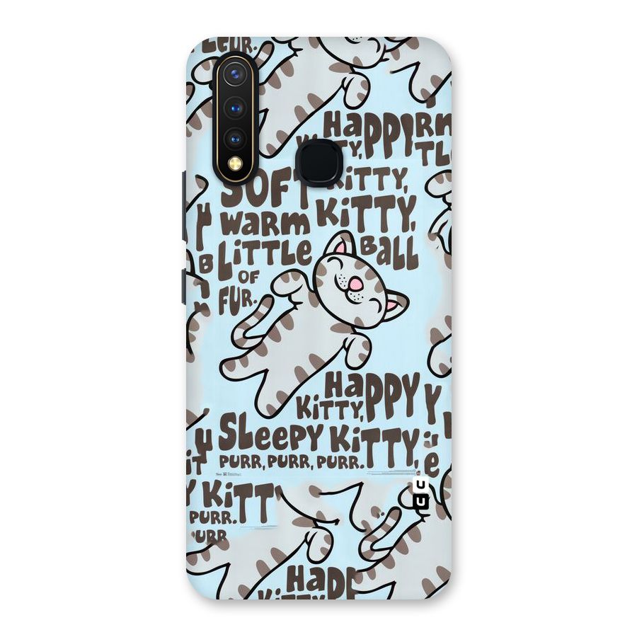 Kitty Pattern Back Case for Vivo U20