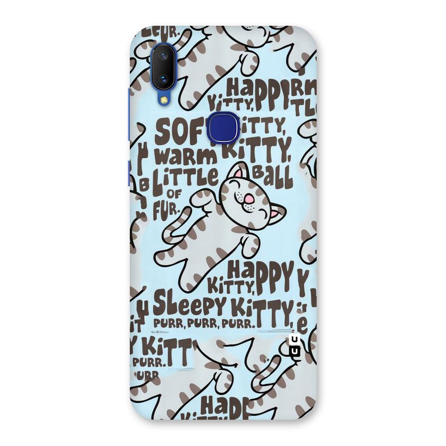 Kitty Pattern Back Case for Vivo V11
