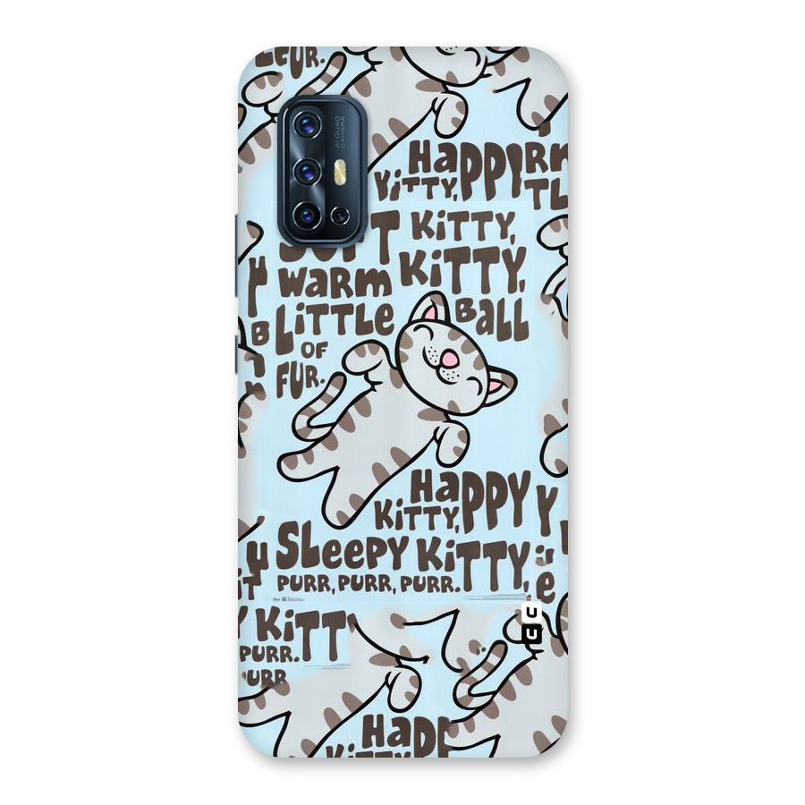 Kitty Pattern Back Case for Vivo V17