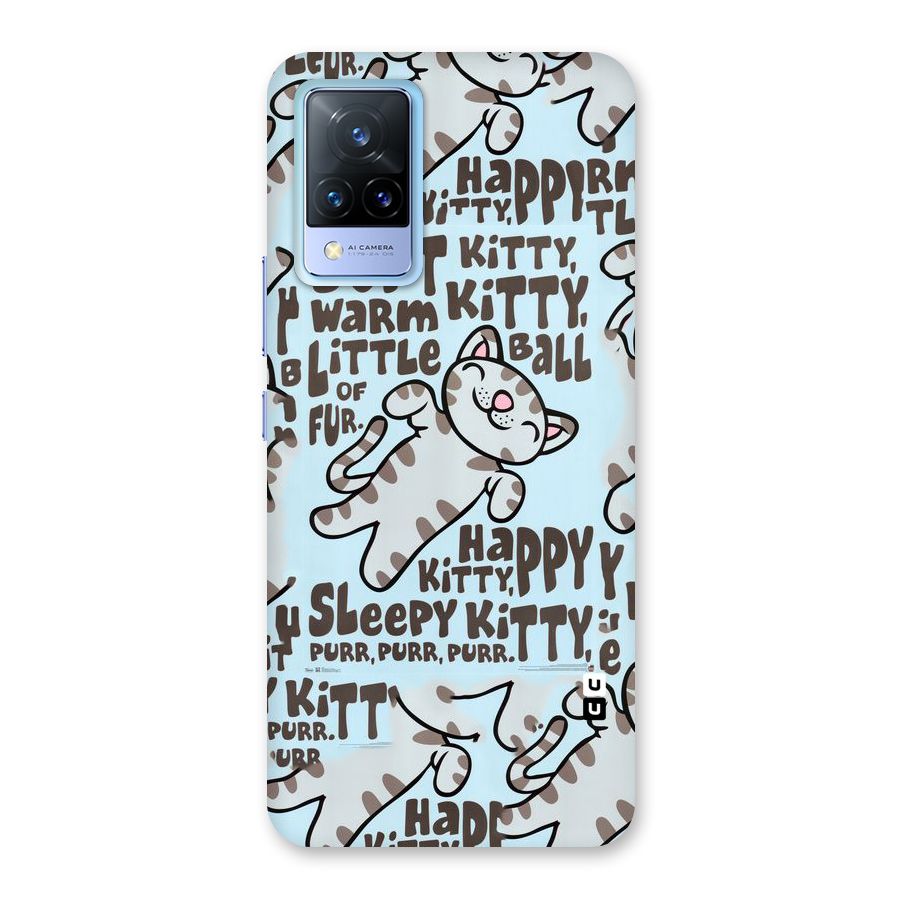 Kitty Pattern Back Case for Vivo V21 5G