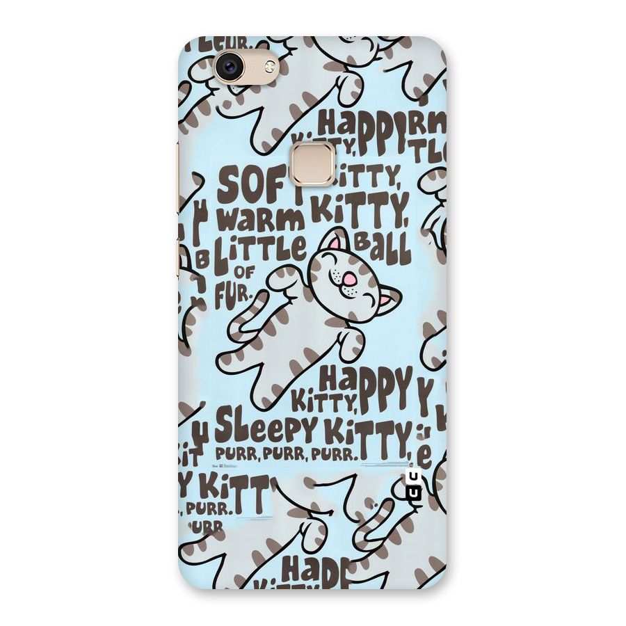 Kitty Pattern Back Case for Vivo V7