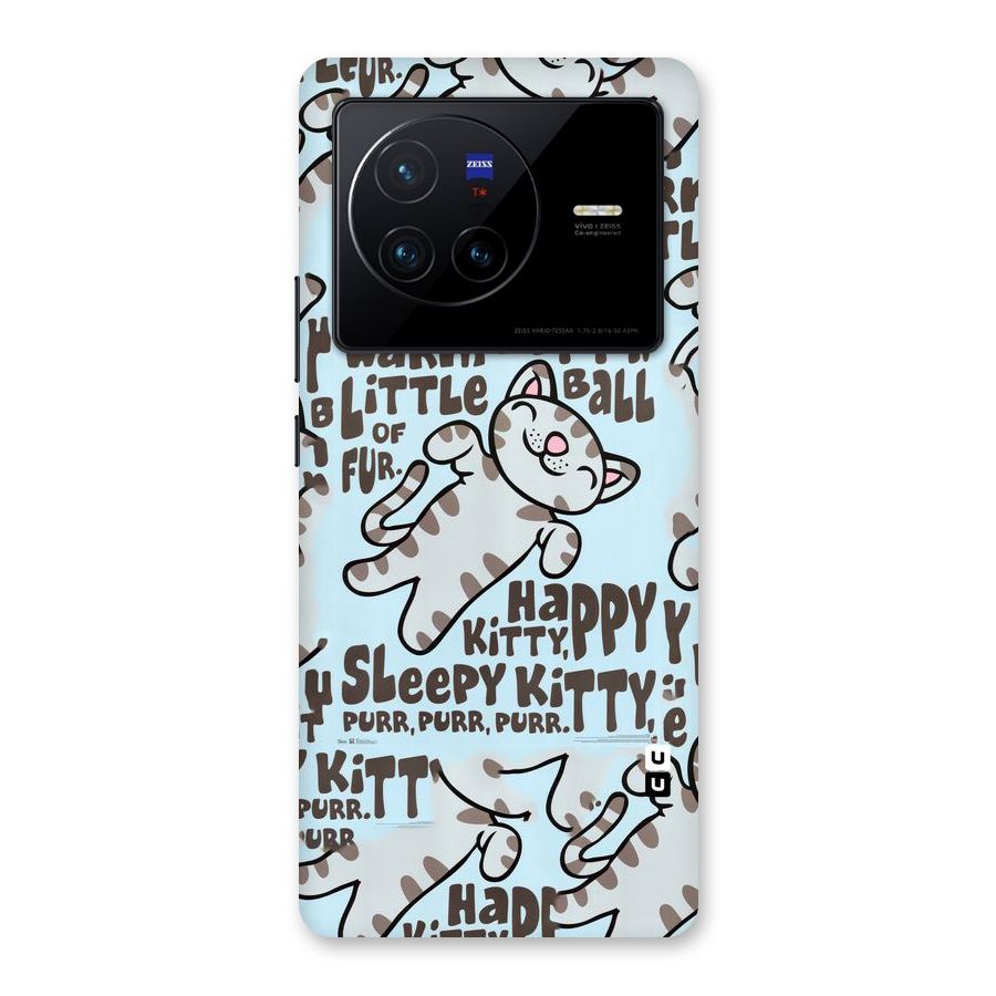 Kitty Pattern Back Case for Vivo X80