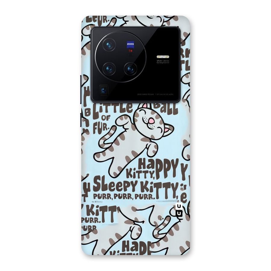 Kitty Pattern Back Case for Vivo X80 Pro