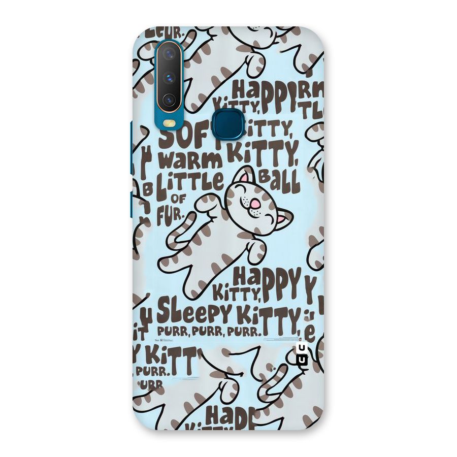 Kitty Pattern Back Case for Vivo Y11