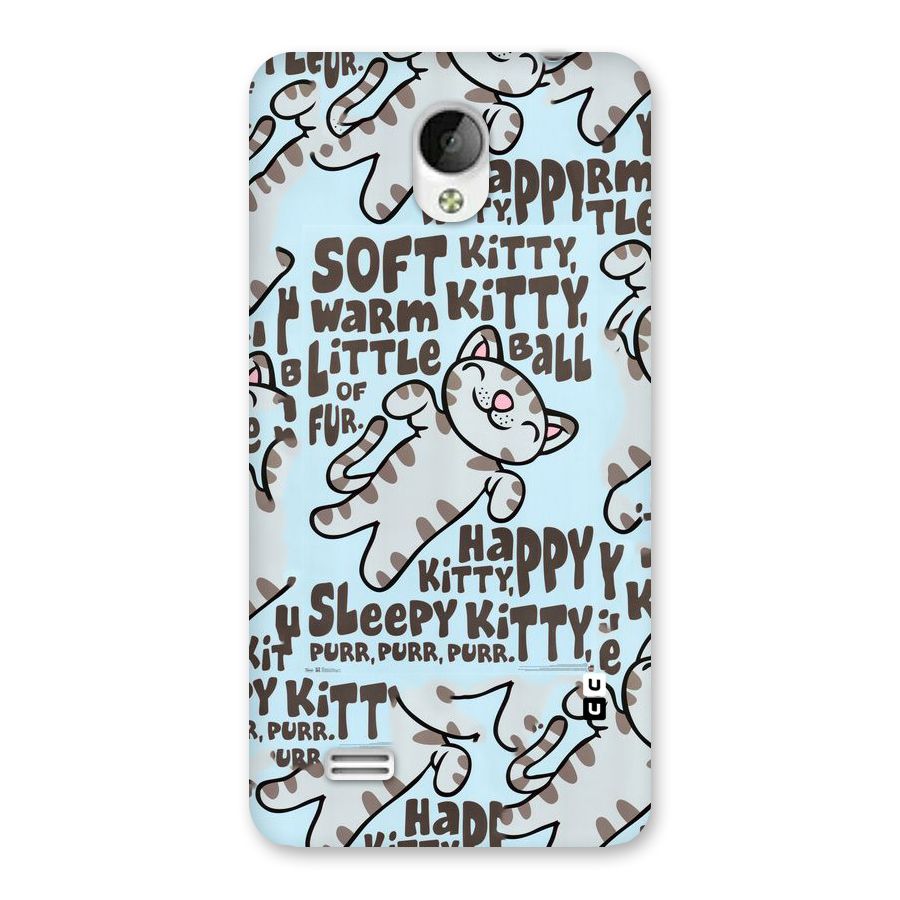 Kitty Pattern Back Case for Vivo Y21
