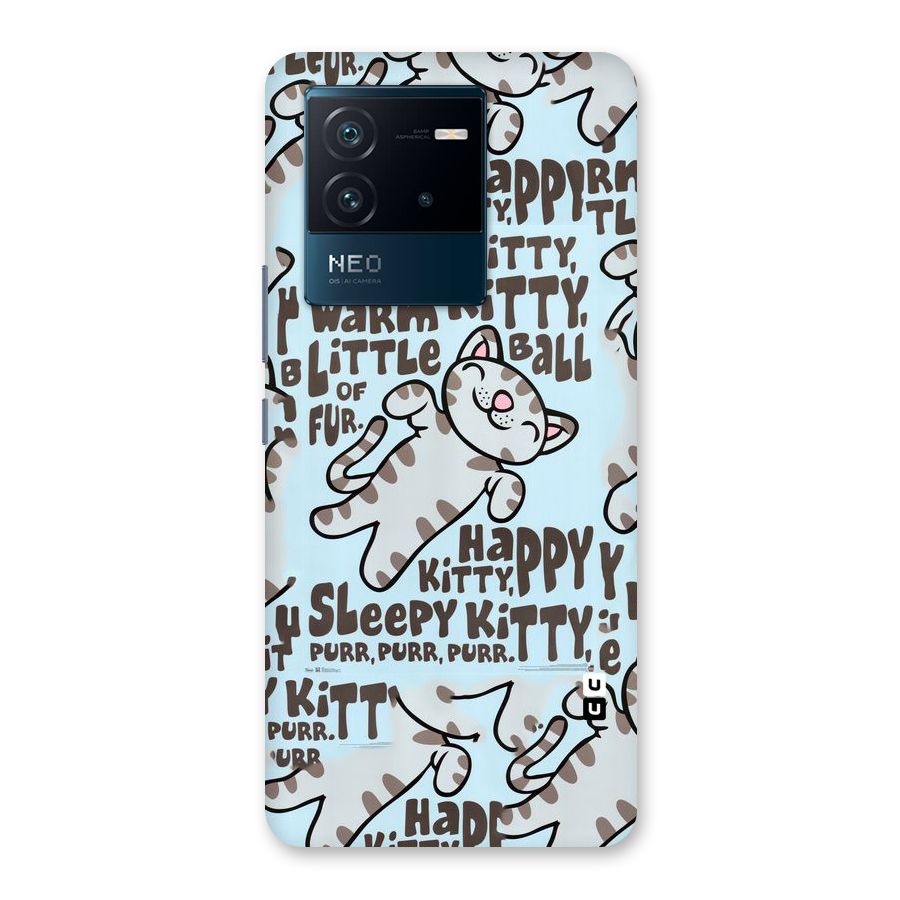 Kitty Pattern Back Case for Vivo iQOO Neo 6 5G