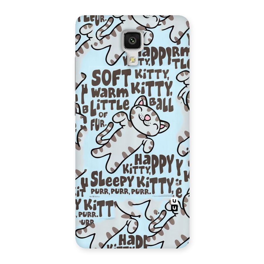 Kitty Pattern Back Case for Xiaomi Mi 4
