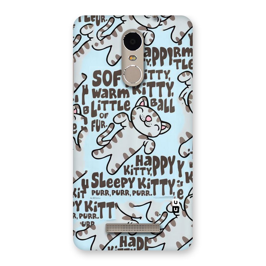 Kitty Pattern Back Case for Xiaomi Redmi Note 3