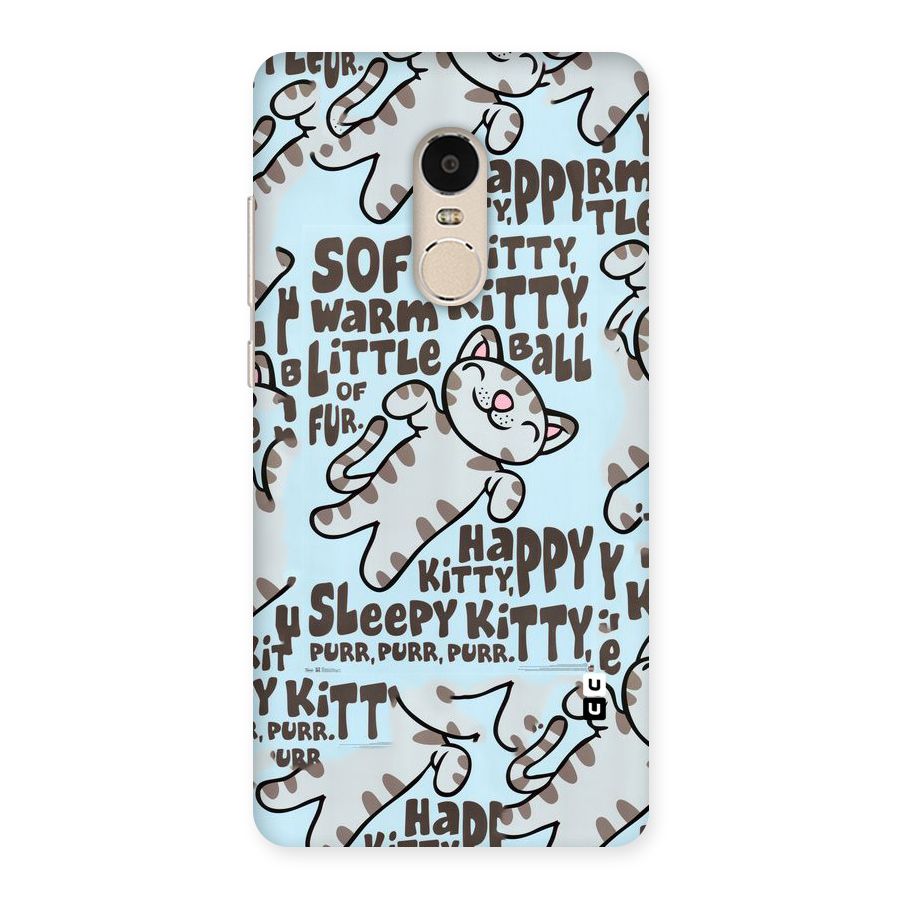 Kitty Pattern Back Case for Xiaomi Redmi Note 4