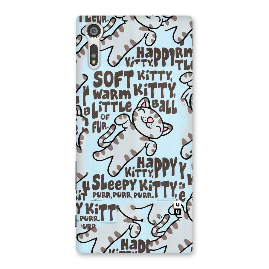 Kitty Pattern Back Case for Xperia XZ