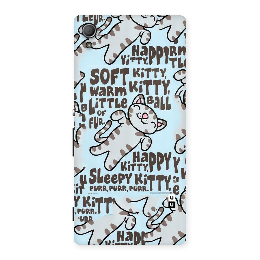 Kitty Pattern Back Case for Xperia Z3 Plus