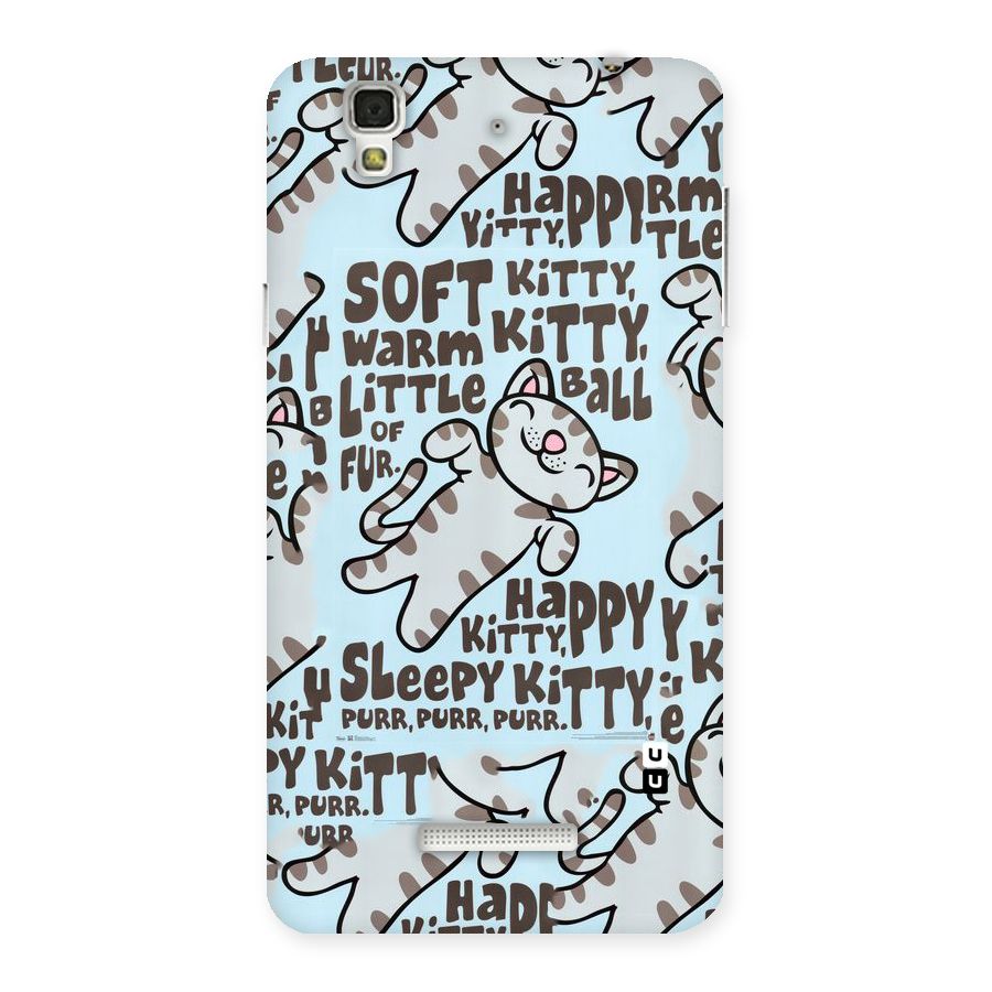 Kitty Pattern Back Case for YU Yureka Plus