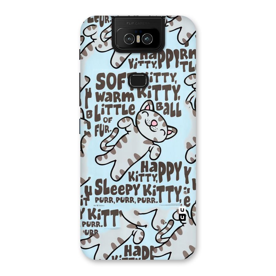 Kitty Pattern Back Case for Zenfone 6z