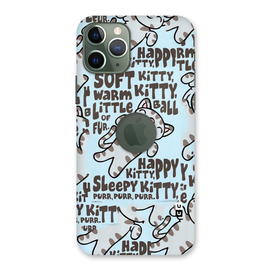 Kitty Pattern Back Case for iPhone 11 Pro Logo  Cut