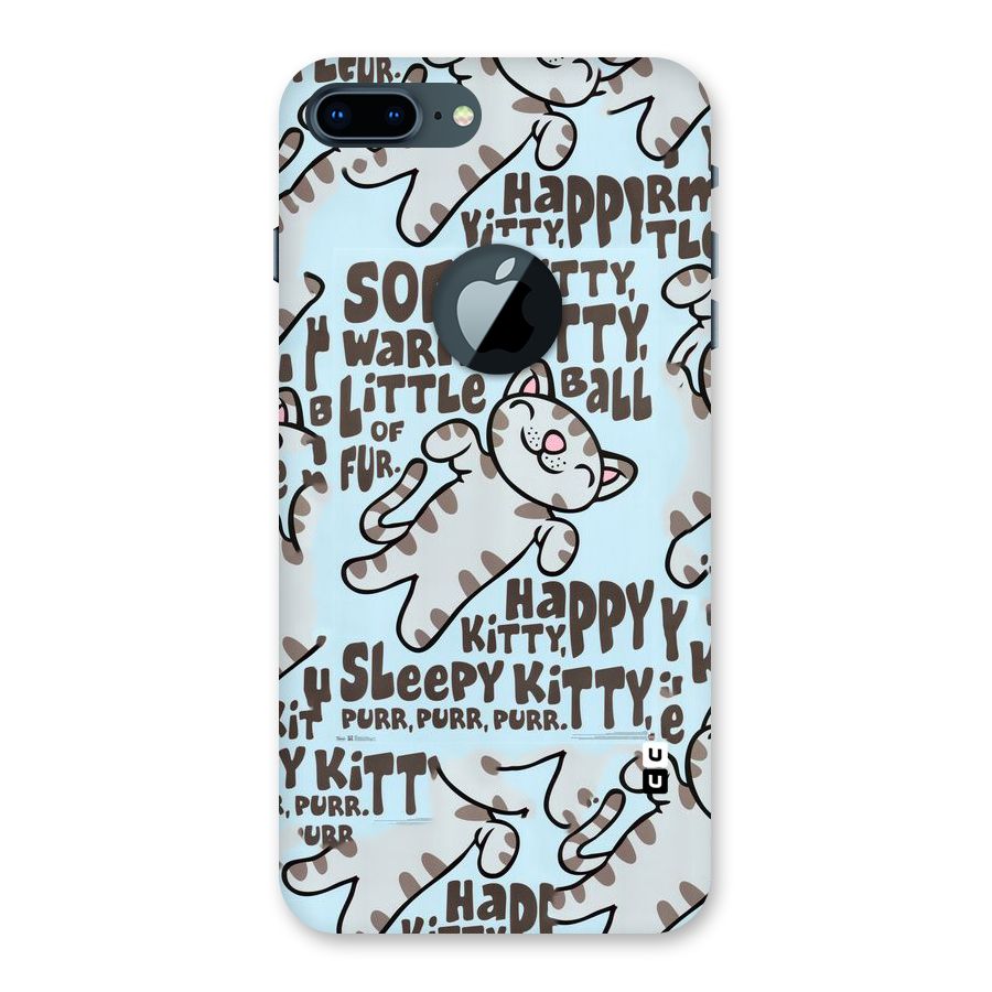 Kitty Pattern Back Case for iPhone 7 Plus Logo Cut