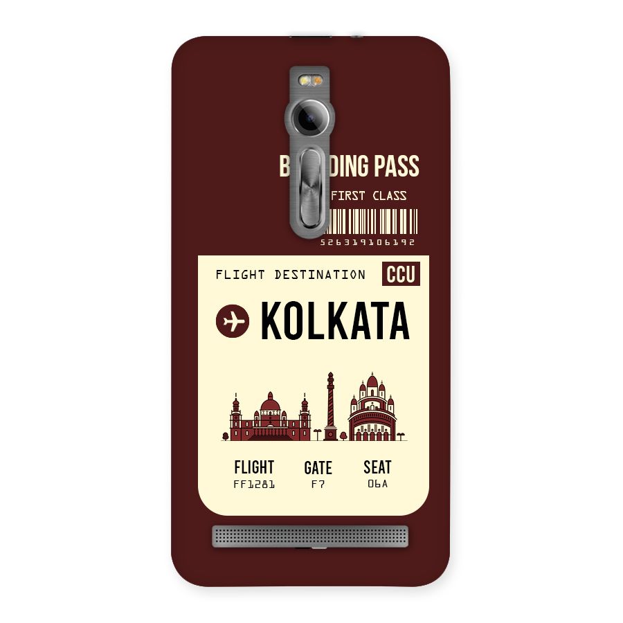 Kolkata Boarding Pass Back Case for Asus Zenfone 2