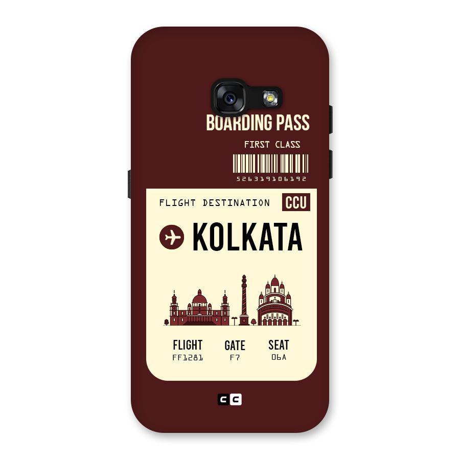 Kolkata Boarding Pass Back Case for Galaxy A3 (2017)