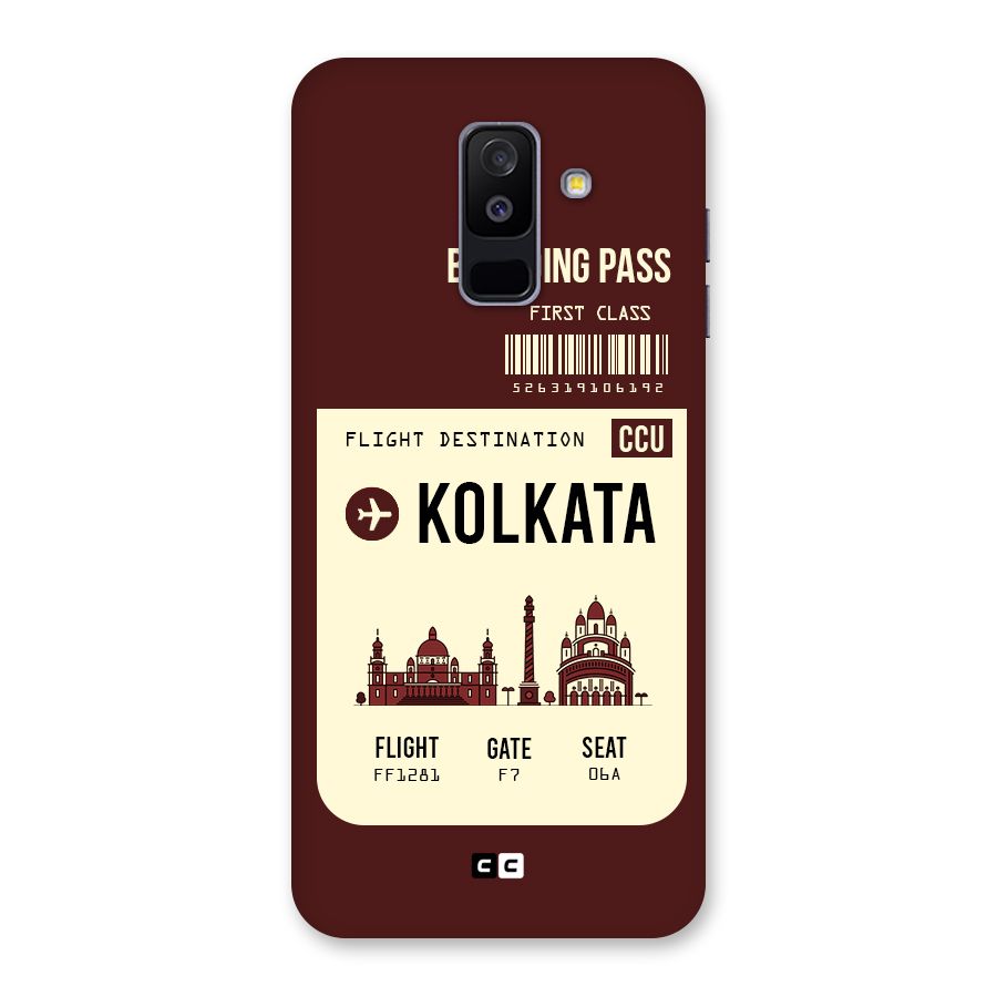 Kolkata Boarding Pass Back Case for Galaxy A6 Plus