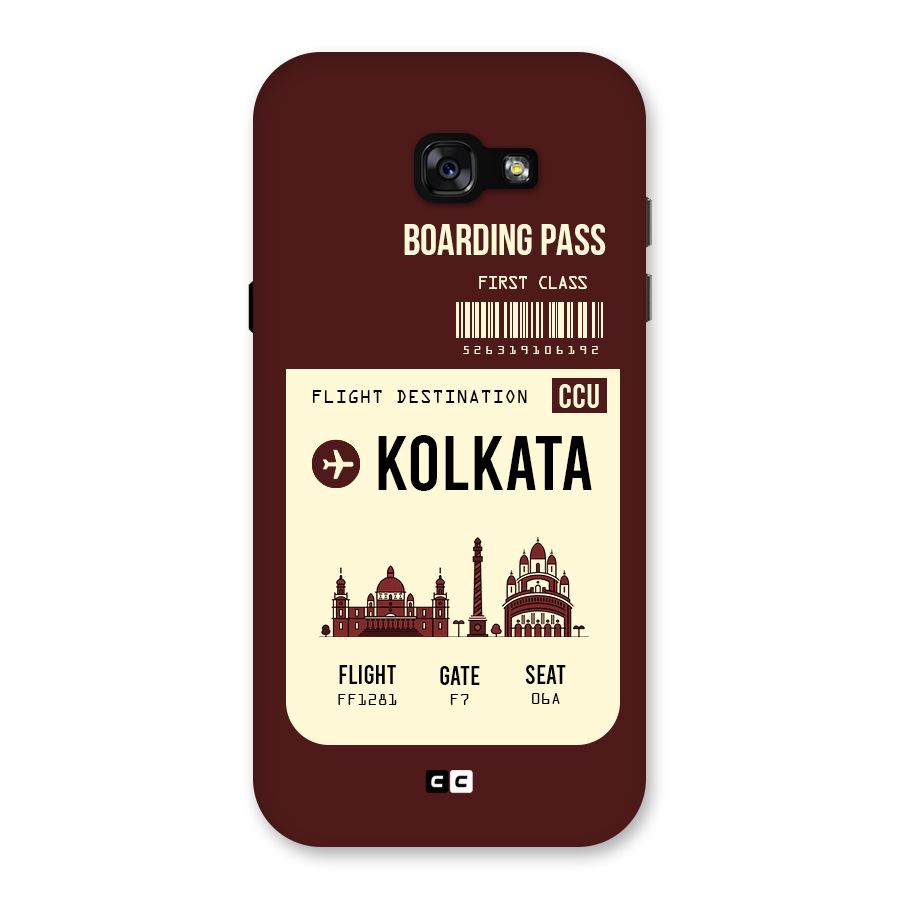 Kolkata Boarding Pass Back Case for Galaxy A7 (2017)