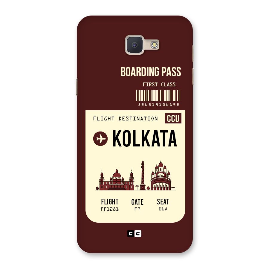 Kolkata Boarding Pass Back Case for Galaxy J5 Prime